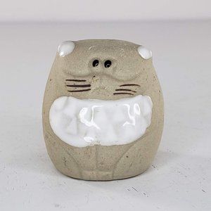 Vintage World Bazaar Fat Cat Miniature Figurine Round